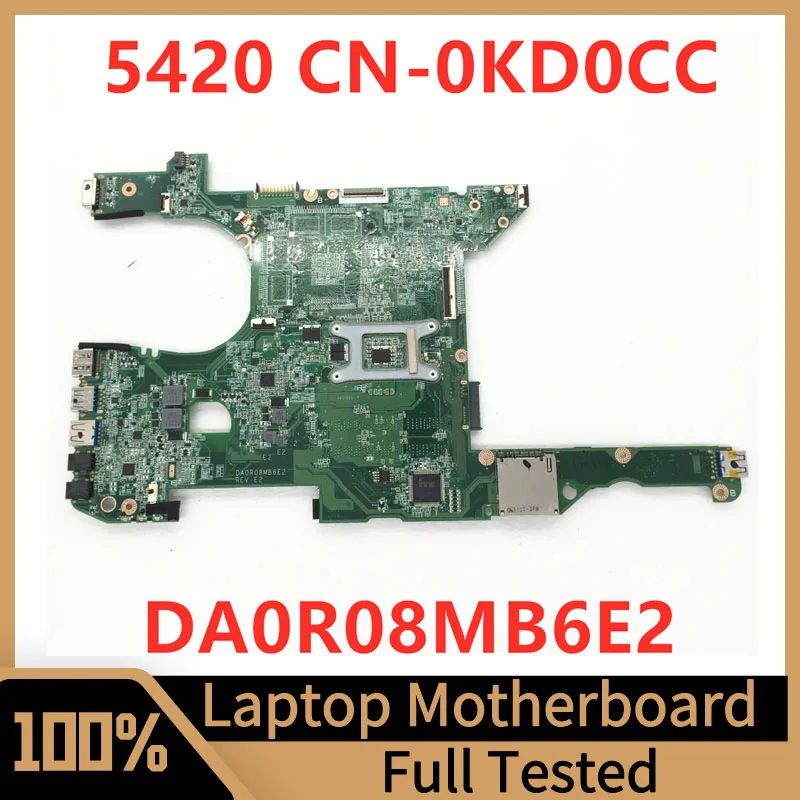 Материнская плата CN-0KD0CC 0KD0CC KD0CC для DELL Inspiron 5420, материнская плата для ноутбука DA0R08MB6E2 HM77 100%, полностью протестирована, работает хорошо