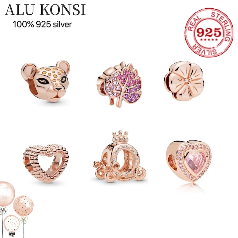 

Бусины-подвески из серебра 100% пробы для браслета