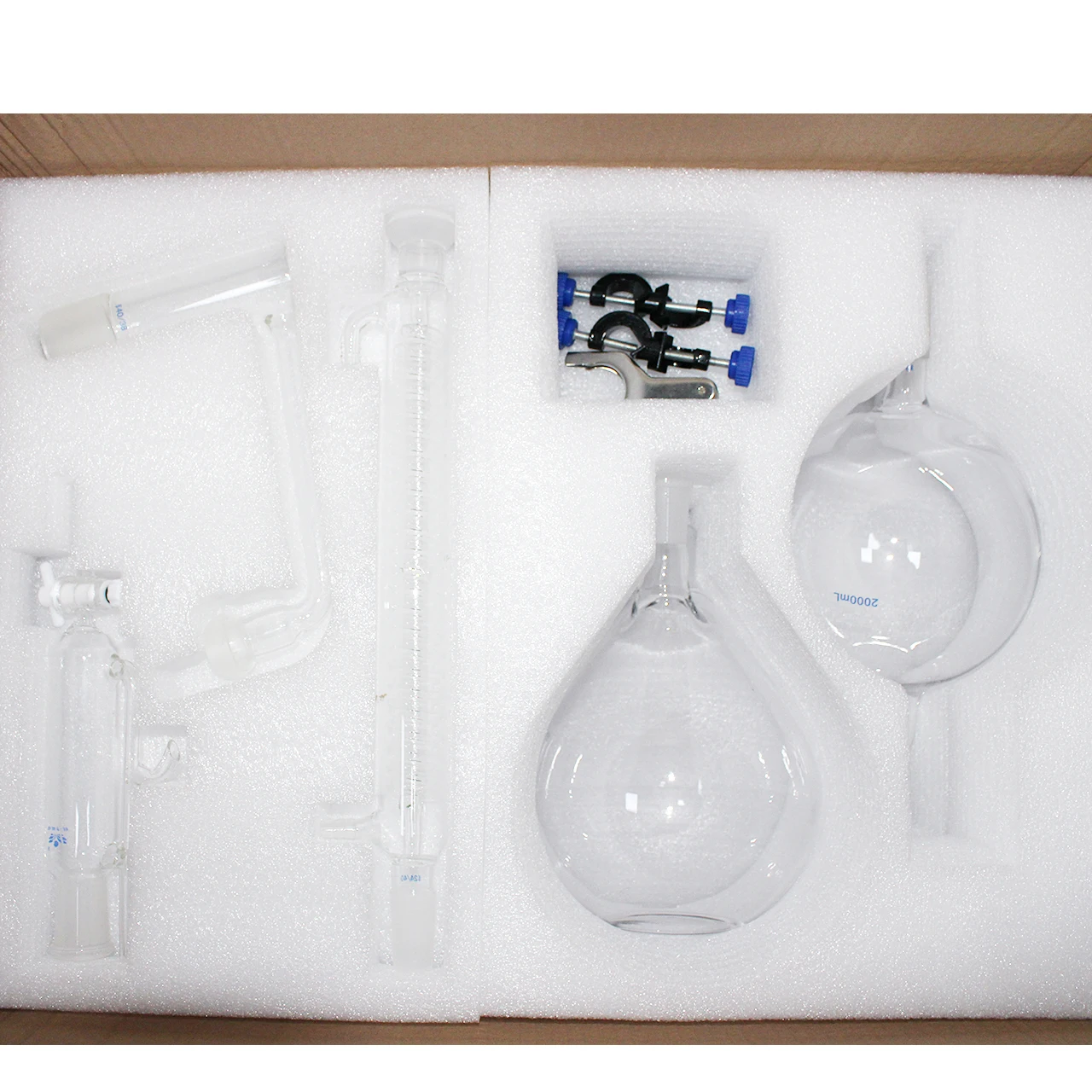 Новинка лабораторный аппарат для дистилляции эфирного масла объемом 2000 мл