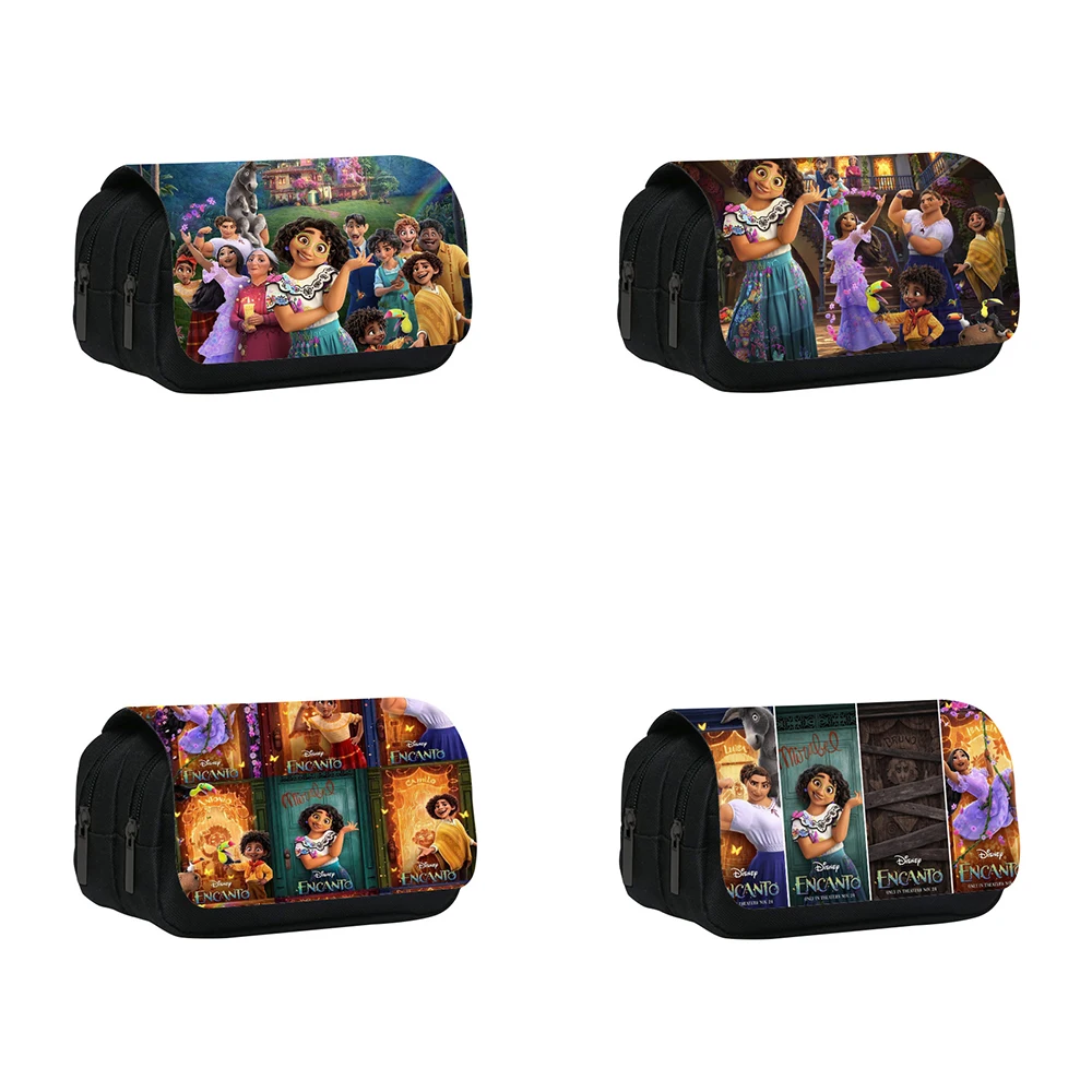 

Disney Encanto Family Theme Styles Pencil Bag Nylon pencil case children black to school supplies High Quality stationery set