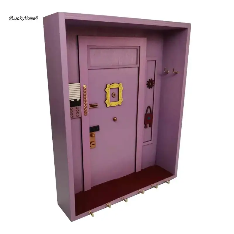 

Настенный держатель для стен, 11 мкА, фиолетовый цвет, крючок для настенных коридоров и офисов