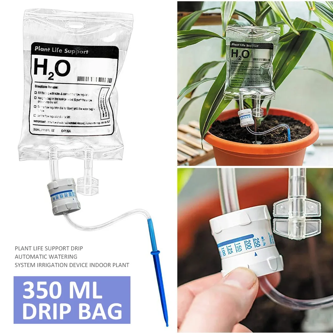 

350ml Plant Life Support Drip Automatic Watering System Irrigation Device Indoor Potted Plant Dripper Spike Kits Waterer