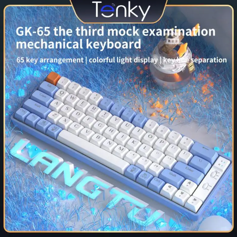 

Клавиатура с Цветной подсветкой, эргономичная Механическая с 65 клавишами