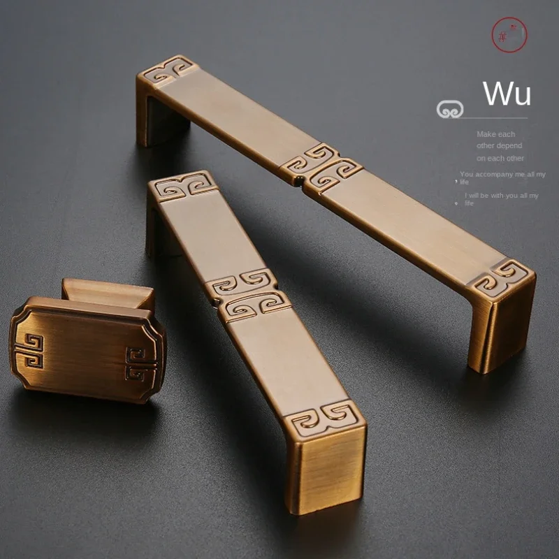 Drawer Kitchen Cabinet Handle Retro Dresser Zinc Alloy Door European Hardware