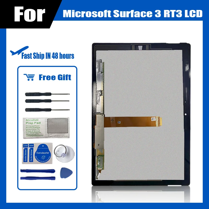 

10.8'' Tablet LCD Replacement For Microsoft Surface 3 RT3 RT 1645 LCD Display Touch Screen Assembly For Surface RT3 1657 LCD