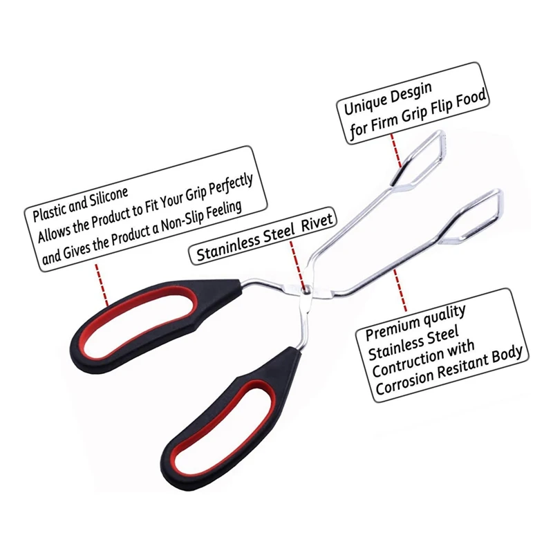 Ножничные плоскогубцы с удобной ручкой сверхдлинные из нержавеющей стали для