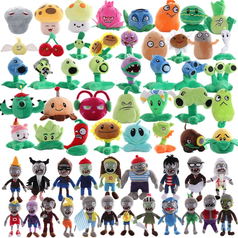 Plants vs Zombies 2 Video Game Character Plush Toys PVZ Plants Peashooter SunFlower Anime Stuffed Plush Dolls Gifts for Children