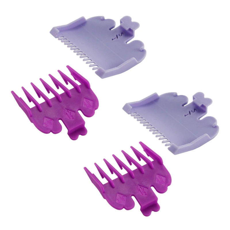 

4Pcs/Set Hair Clipper Guide Comb Beard Trimmer Comb Trimmer Head Shaver Comb Replacement Clipper Blade Cutter Sleeve