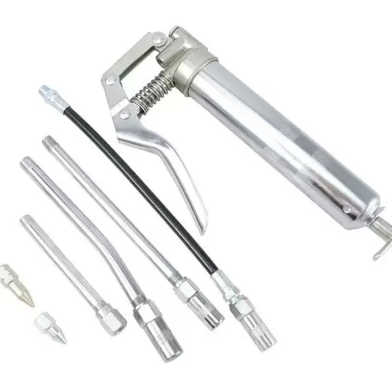 

120CC Мини-автомобильный ручной смазочный пистолет, комплект шприцев для масленки, автомобильный масляный насос с масляным шлангом для автопоезда, самолетов, мячей, масленка, инструмент