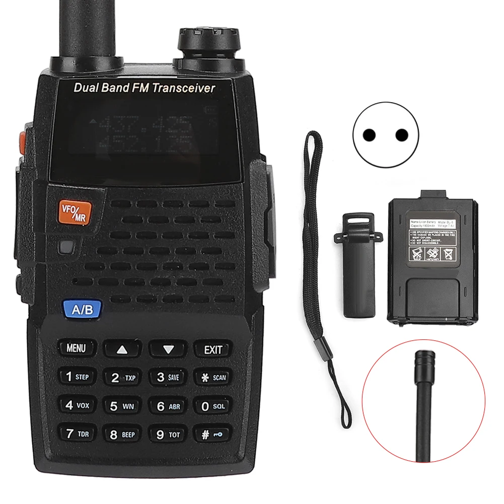 

UV-F9+ Marine IP67 Waterproof Walkie Talkie UHF/VHF Dual Band Two Way Radio (100-240V)UK