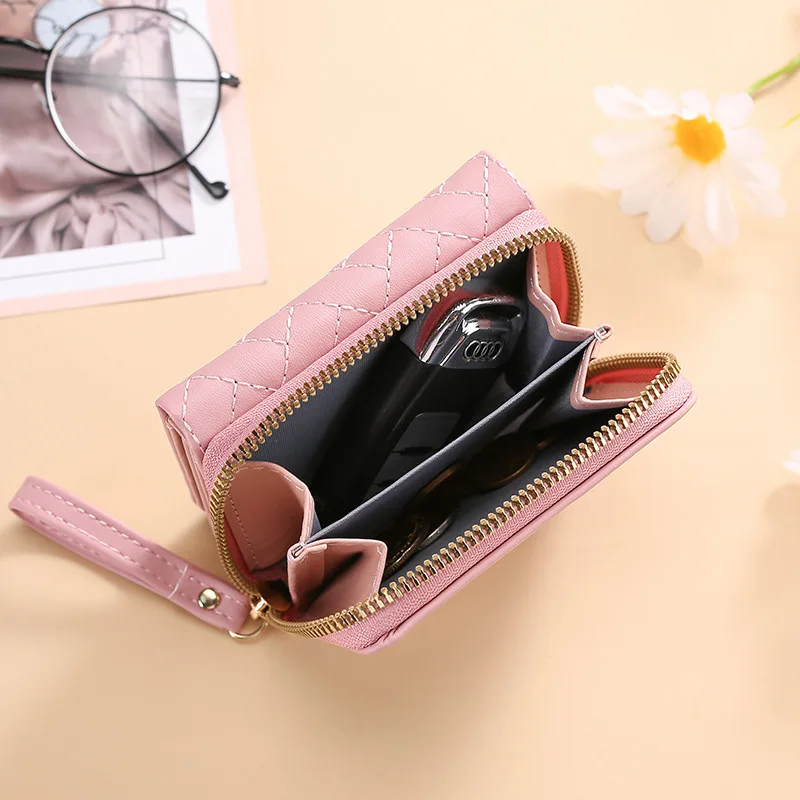 New Wallets for Women Cute Wallet Luxury Designer Lady Wallet Pink Purse Ladies Wallet Small Women Leather Wallet Coin Purses