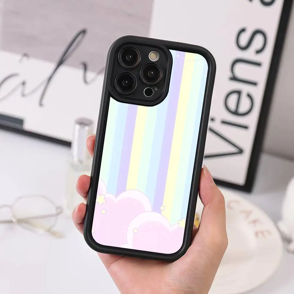 Чехол для телефона Dreamy Cloud & Star Stripes для iPhone 17 16 15 14 13 12 11 Pro Plus Max, мягкий ТПУ, с защитой объектива, мягкий чехол (art.: 3920d85e9bbf7) - 3920d85e9bbf7