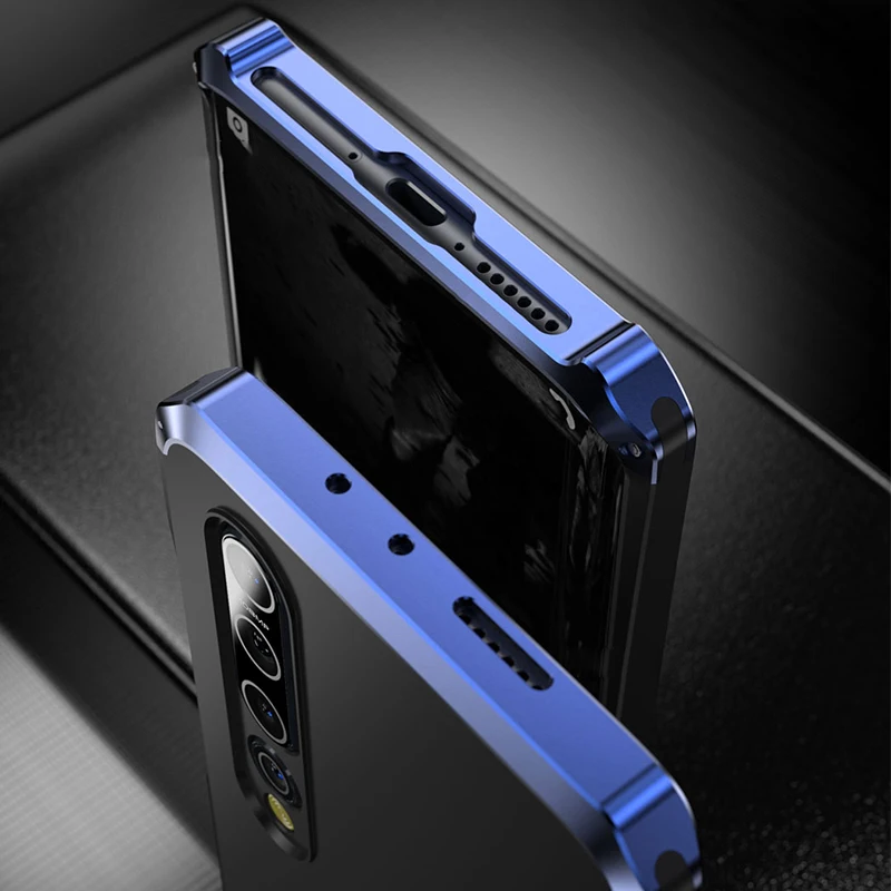 Dropshipping Antifall Metal Frame PC Case For Xiaomi 12 10 11 9 Poco M4 Pro F4 F3 Redmi K40 Note 8 7 Bumper Armor Protect Cover