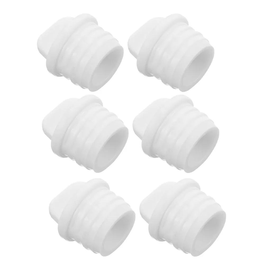 Фото Комплект из 6 резиновых заглушек для слива в ведре для швабры, герметичные уплотнители для слива в раковине на кухне или в прачечной №1
