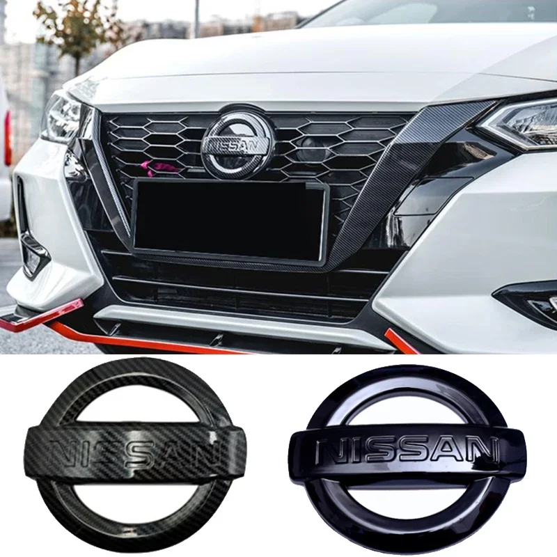 

ABS наклейка с эмблемой для автомобиля для Sylphy X-Trall Tiida Bluebird Qashqai Altima Sunny KIcks Автомобильное рулевое колесо, передний задний значок