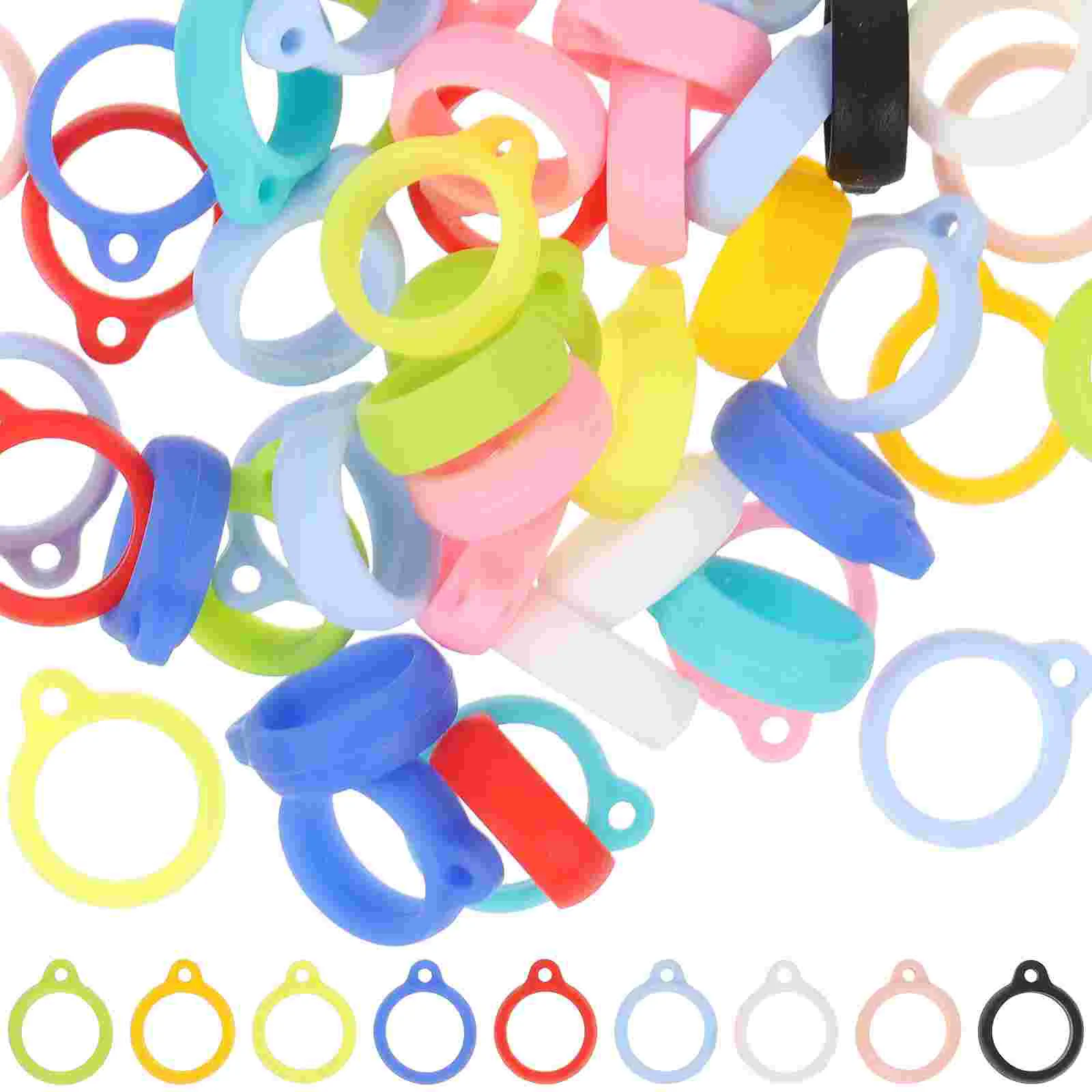 

50pcs Practical Anti-lost Cellphone Lanyards Rings Camera Hanging Rope Rings