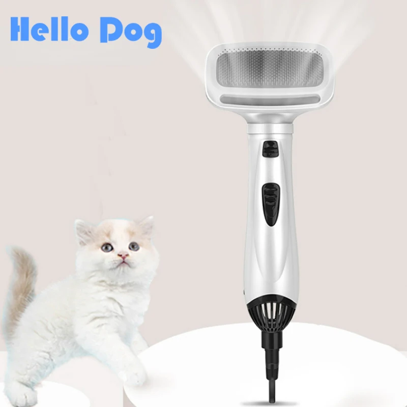 

2-in-1 Powerful Hair-combing Pet Blow Dryer Cat Dog Bath Dry Hair Accessory Pet Grooming Dryer Machine for Cats and Small Dogs