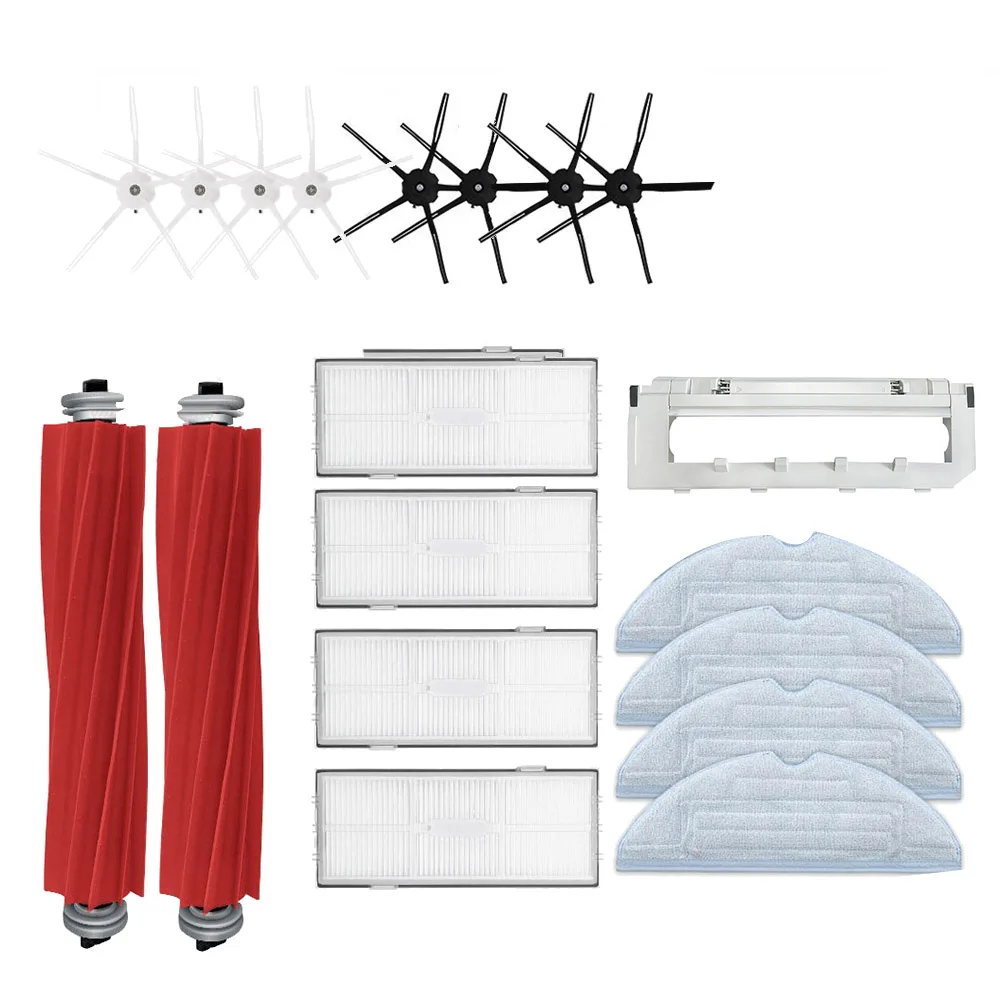 

Для Roborock S7 T7S HEPA фильтр Съемная резиновая основная щетка Швабра Ткань боковая щетка