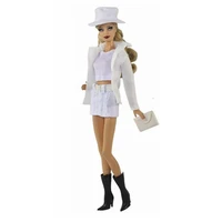 office lady 11 5 doll outfits for barbie doll clothes white jacket coat tank tops skirt hat bag 16 dolls accessories girl toys