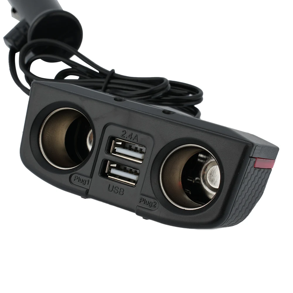 Аксессуар автомобильное зарядное устройство разветвитель 800 мА АБС-пластик