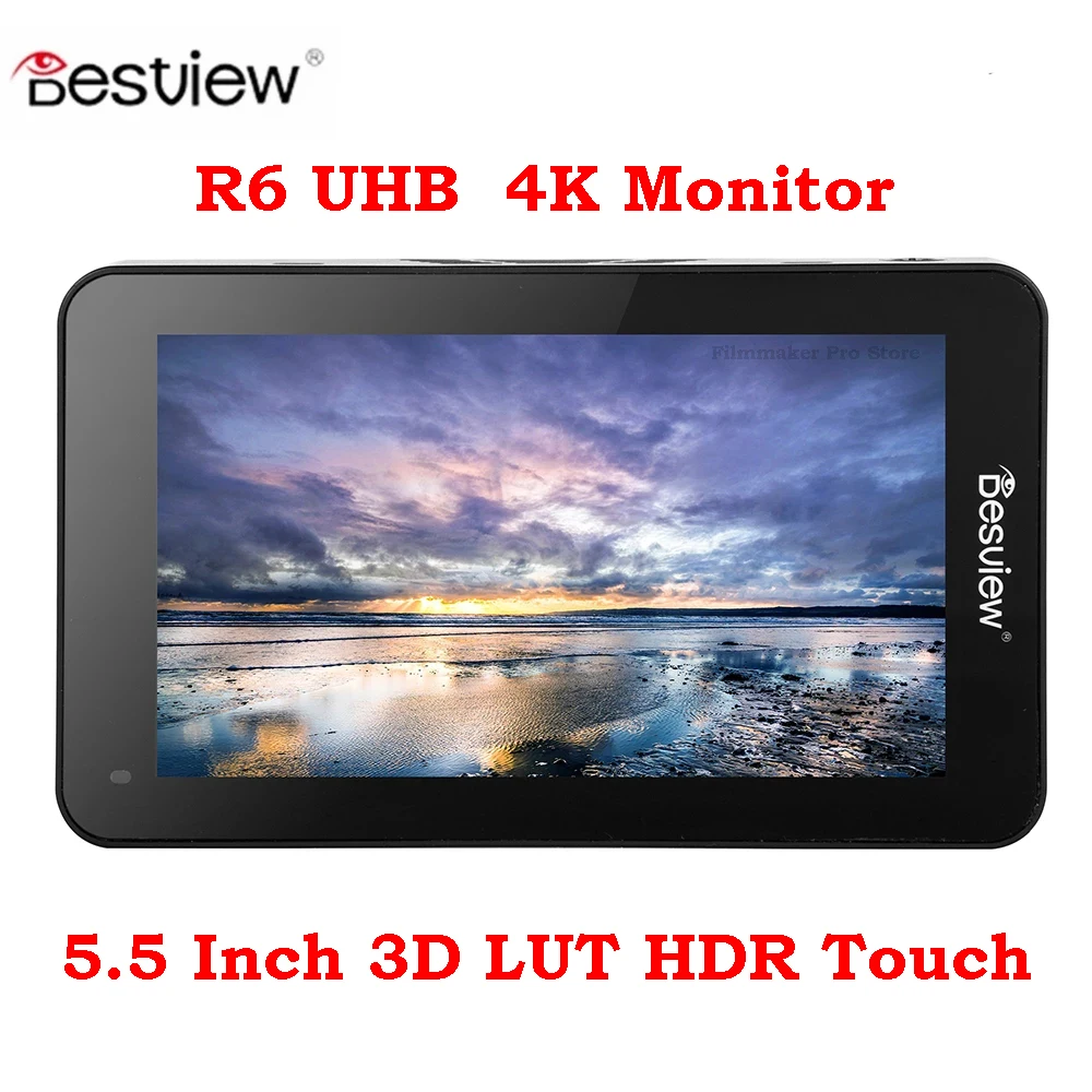Монитор Besview R6 5 дюйма UHB 4K HDMI FHD 1920x1080 3D LUT HDR сенсорный экран для камеры полевой