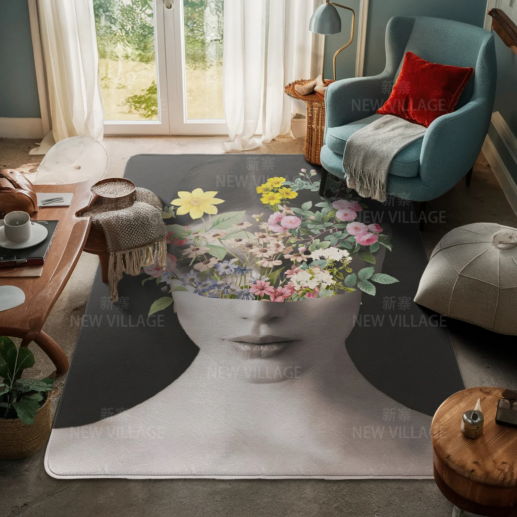 Напольные коврики для гостиной ковер семейной двери современный скандинавский