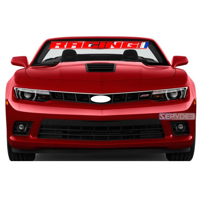 Автомобильная наклейка на лобовое стекло гоночный Спорт Стайлинг заднее