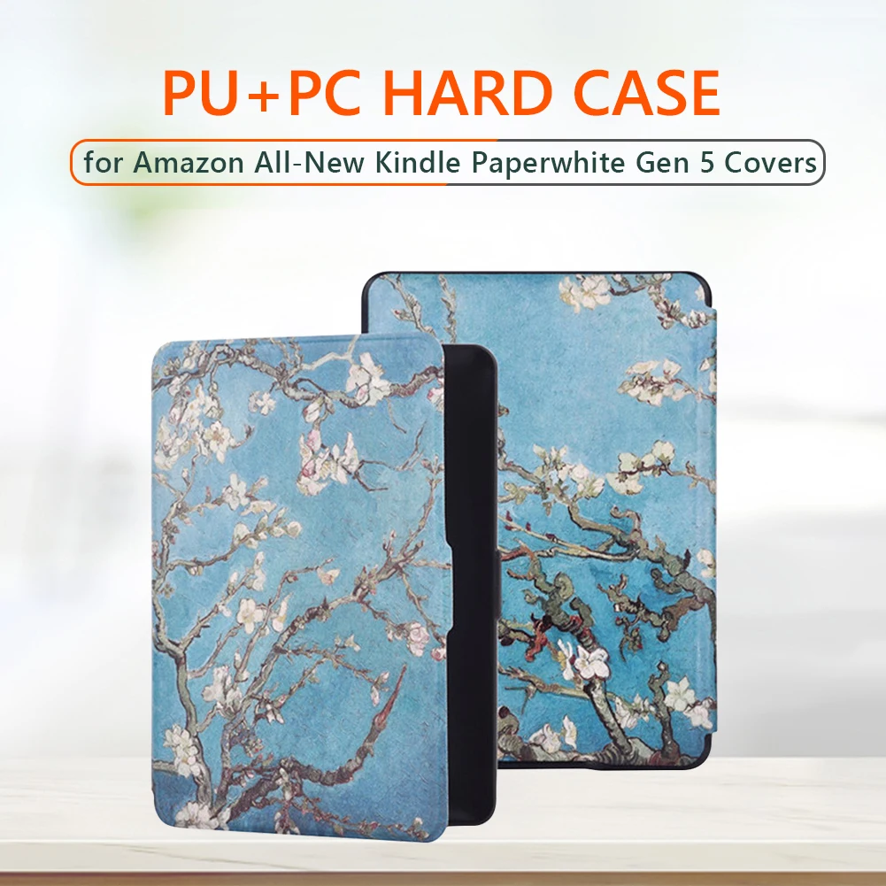 

Case for Amazon Kindle Paperwhite 2021 6.8'' Ebook Reader 11th Generation Lightweight PU Leather Cover Waterproof Folding Case