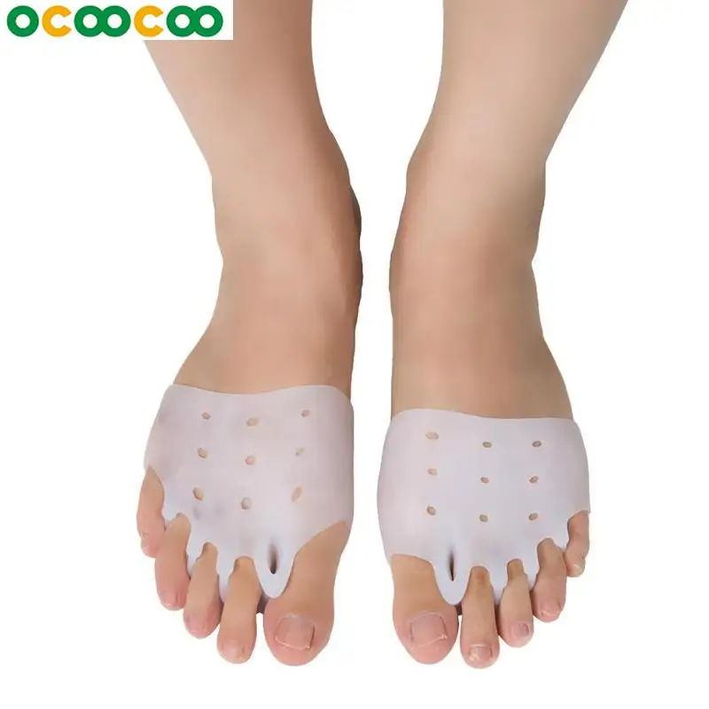 

1pair Breathable Silicone Toes Separator Pads Braces Forefoot Pain Relief Insoles Toe Orthopedic Corrector Foot Care Tools