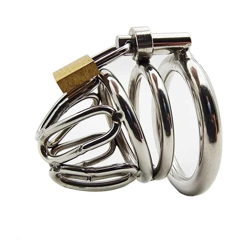 Маленькое мужское устройство верности из нержавеющей стали полая металлическая