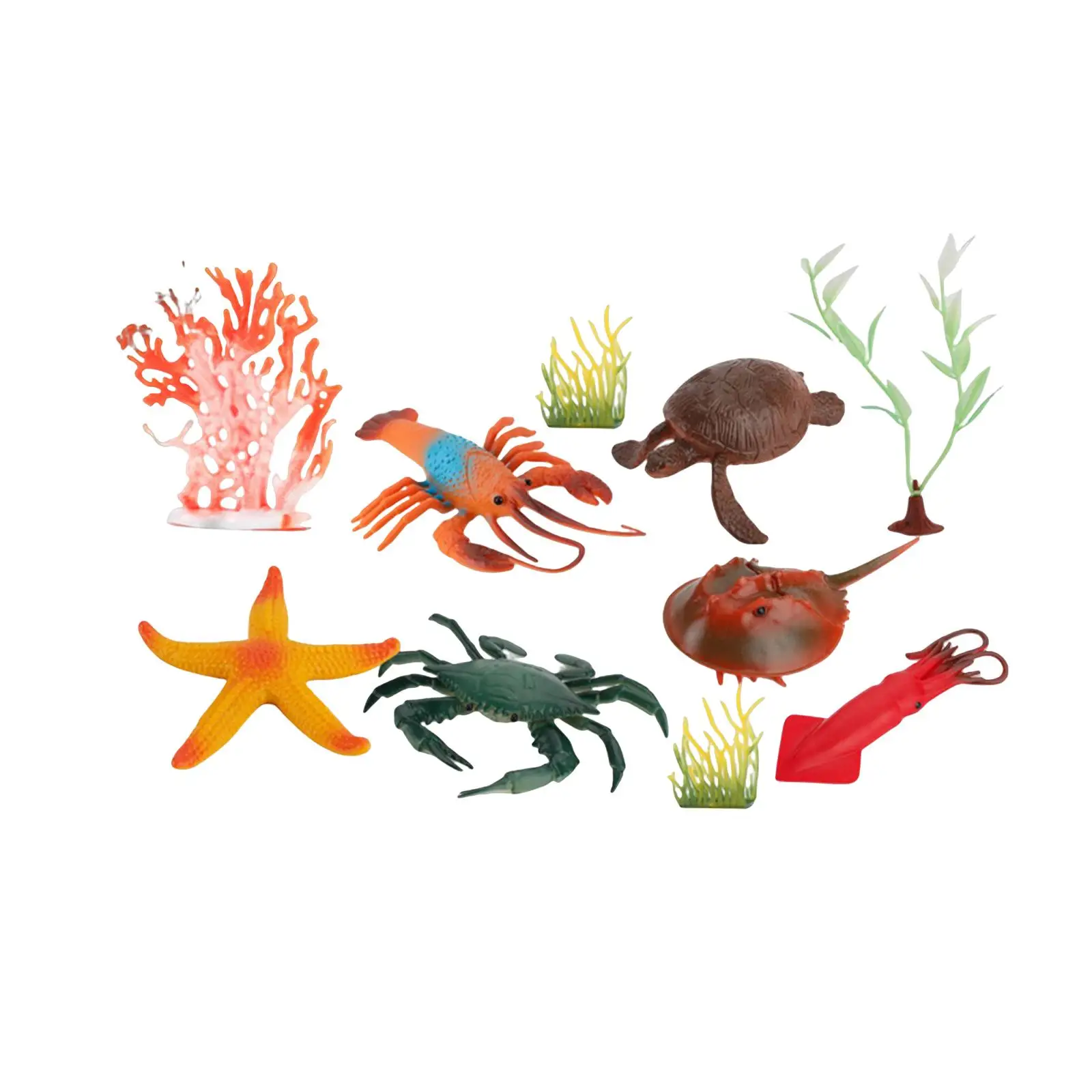

Sea Creatures Model Set Collection Party Favor Playset Animal Models for Boys