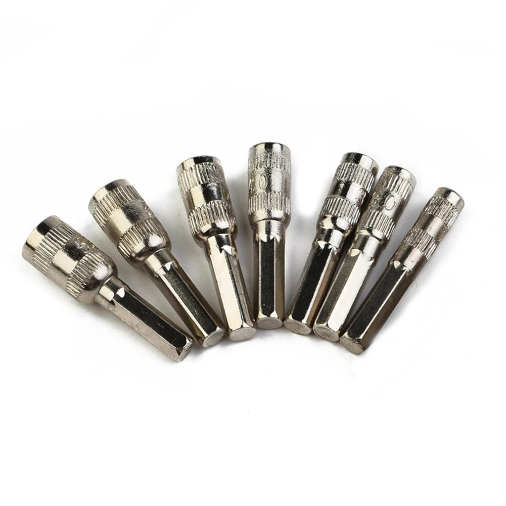 

Brand New High Quality Practical Durable Hex Socket Hex Shank Driver Metal Silver 6 Point H4(3/25\\\\\\\\\\\\\\\") Hand Tools