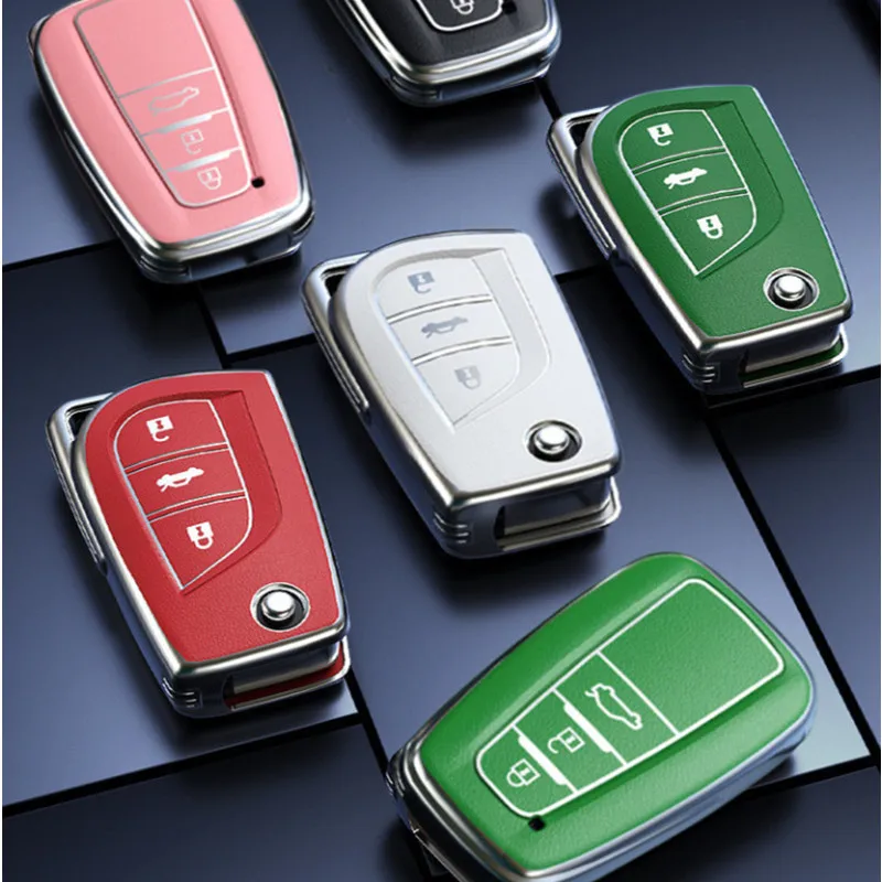 Новинка ТПУ чехол для ключа TOYOTA автомобиля Corolla Camry RAV4 Prius C-HR Altis Land Cruiser Prado 4Runner Hilux