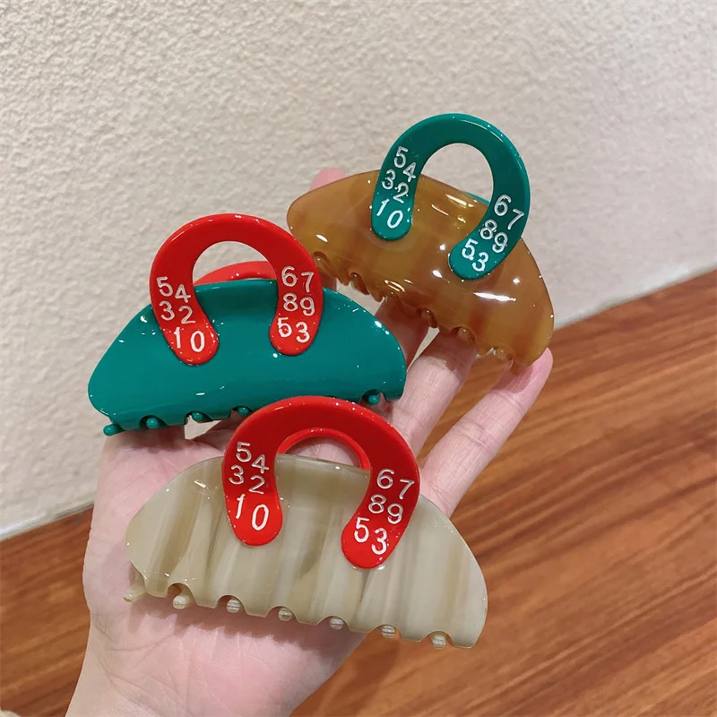 

2022 Korea Fashion New 6CM Medium For Women Girls Hairpins Accessories Acetate Personalized Handbag Shape Hair Clip Headwear