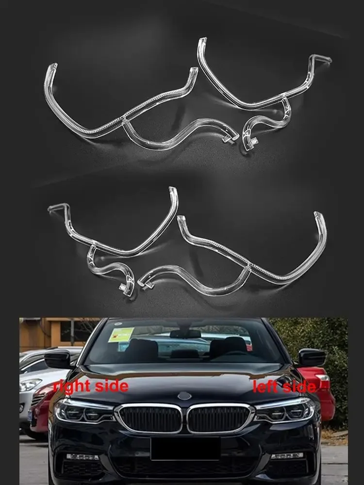 

Для BMW 5 серии G30 G38 LCI 2017-2020 Автомобильные DRL фары направляющая полоса дневных ходовых огней трубки Bar Angel Eye Fit