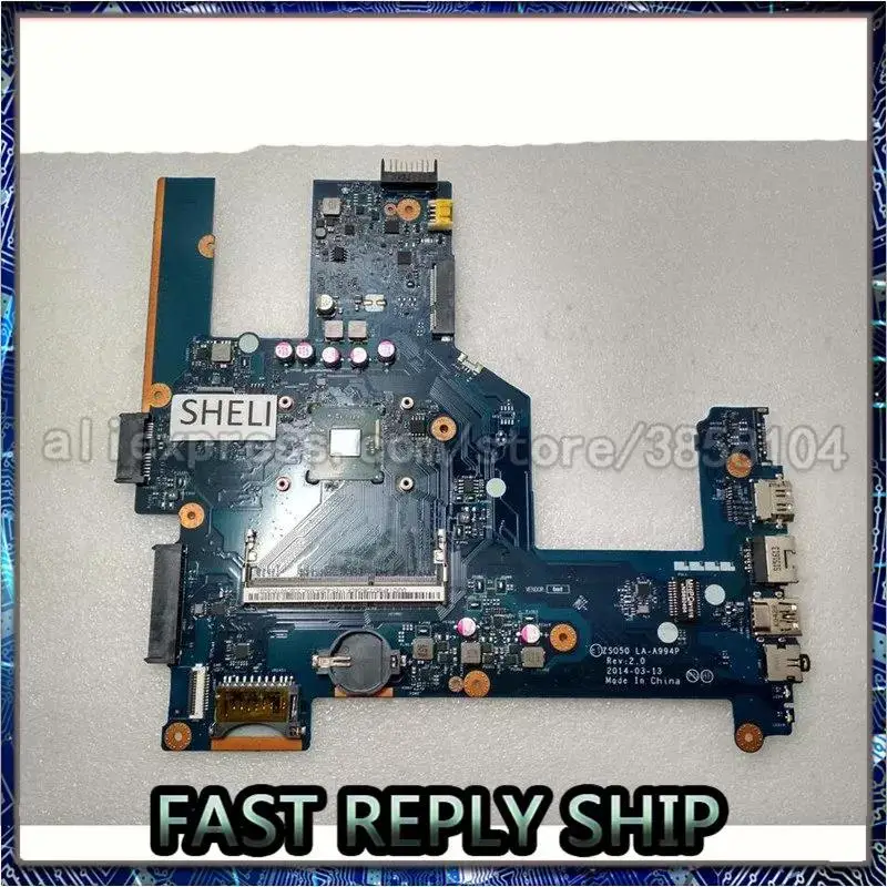 Материнская плата SHELI для HP 15-R132WM 15-R с процессором N3540 2 16 ГГц LA-A994P 788287-501 788287-001 |