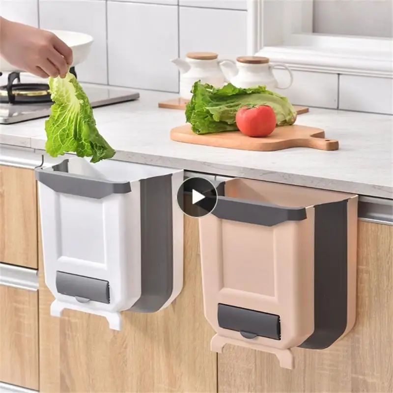 

The Wall Storage Water Proof Fit Foldable Garbage Can Hanging Household Products Small Volume Car Wear-resistant Family Portable