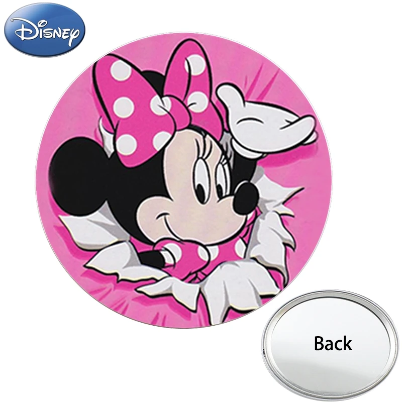 

Disney Minnie Mouse Photo Round Pocket Mirror Mickey Mouse Compact Portable Makeup Purse Mirrors For Girl Birthday Gift DSY99