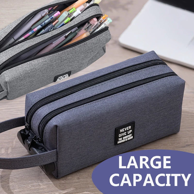 

Pencil Case with Password Lock Large Capacity Multi-layer Multi-functional Pencil Bag Creative Simple Kawaii Korean Stationery