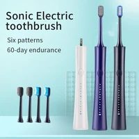 sonic electric toothbrush adult timer brush ipx7 waterproof 6 modes usb charger rechargeable tooth brushes replacement heads set