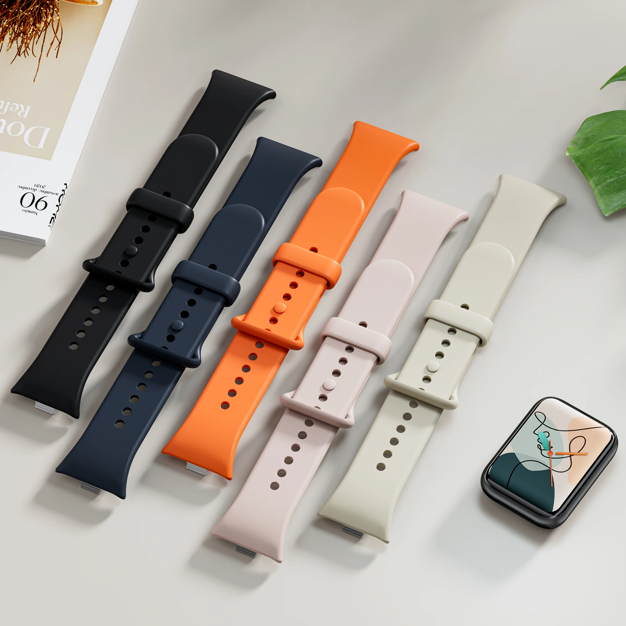 Фото Спортивный силиконовый ремешок для Xiaomi Mi Band 10 Pro/8 Pro/9 Pro, оригинальный браслет 1:1, замена ремешка для Redmi Watch 6/5/4 №4