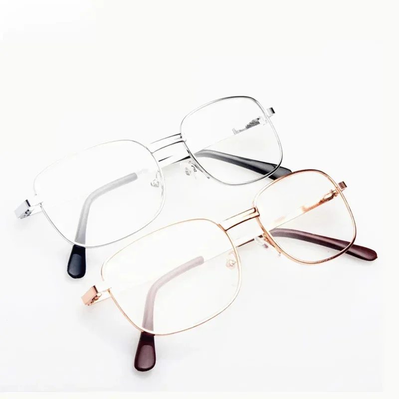 Модные очки для чтения в металлической оправе стеклянные пресбиопии женские и