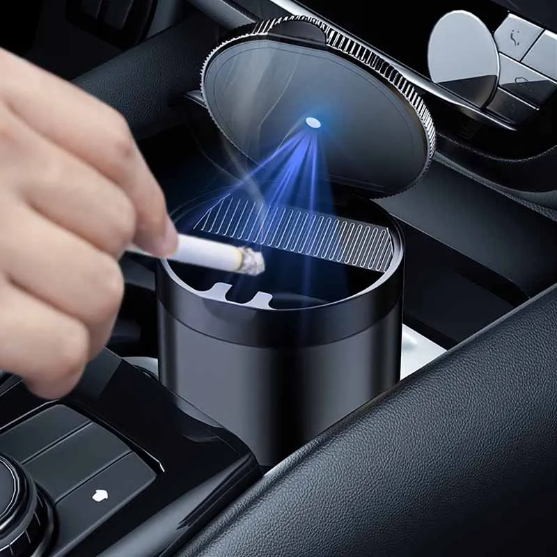 Автомобильная сигарета пепельница чашка с крышкой Женская портативная съемная