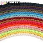 10 метров, 100% хлопок, 10 мм, 3 пары, витые хлопковые шнуры, плетеная хлопковая веревка, веревка для сумок сделай сам, ремешок на шнурке, декоративные аксессуары