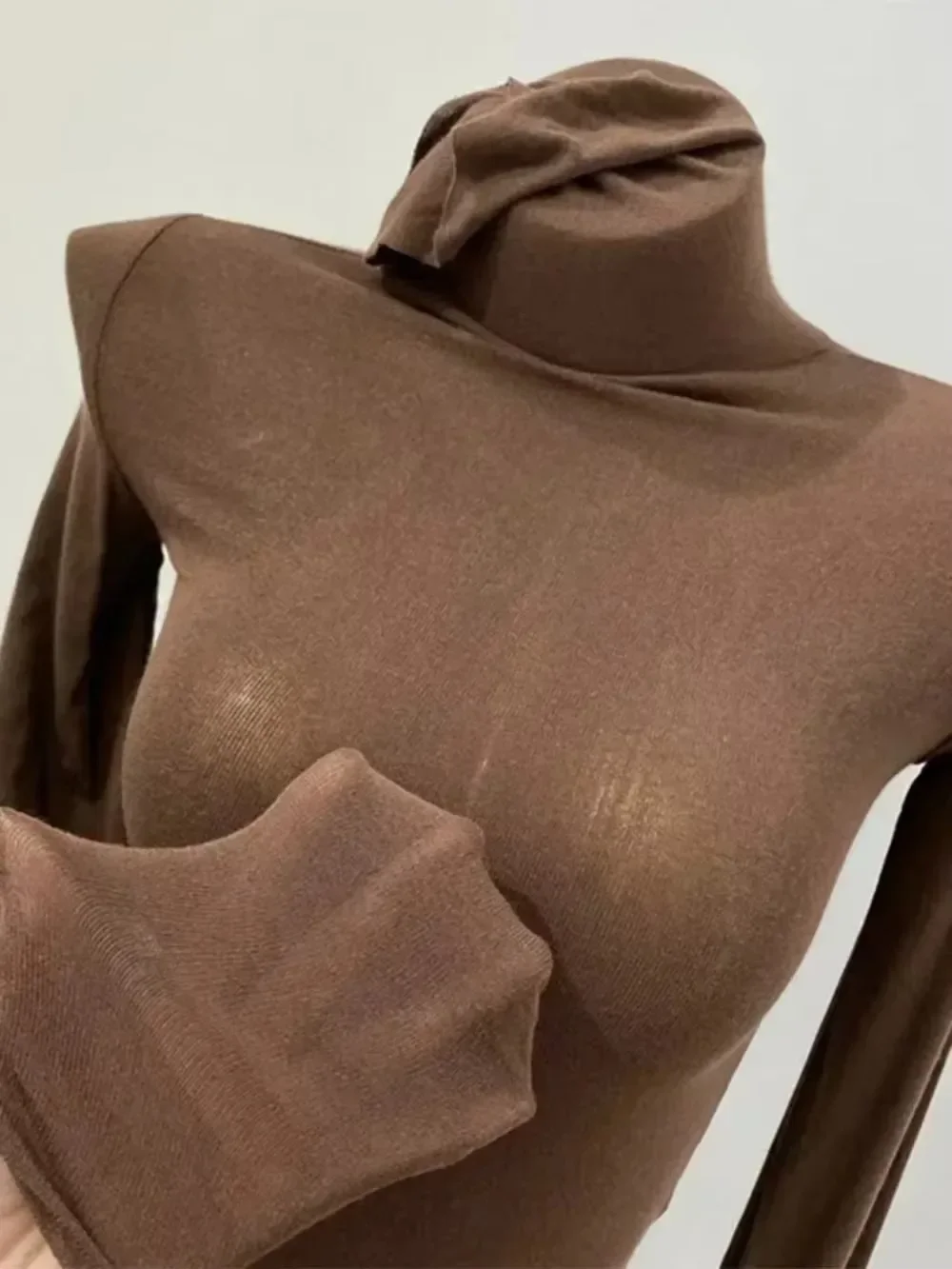 Тонкая мягкая американская футболка с длинным рукавом облегающая рубашка