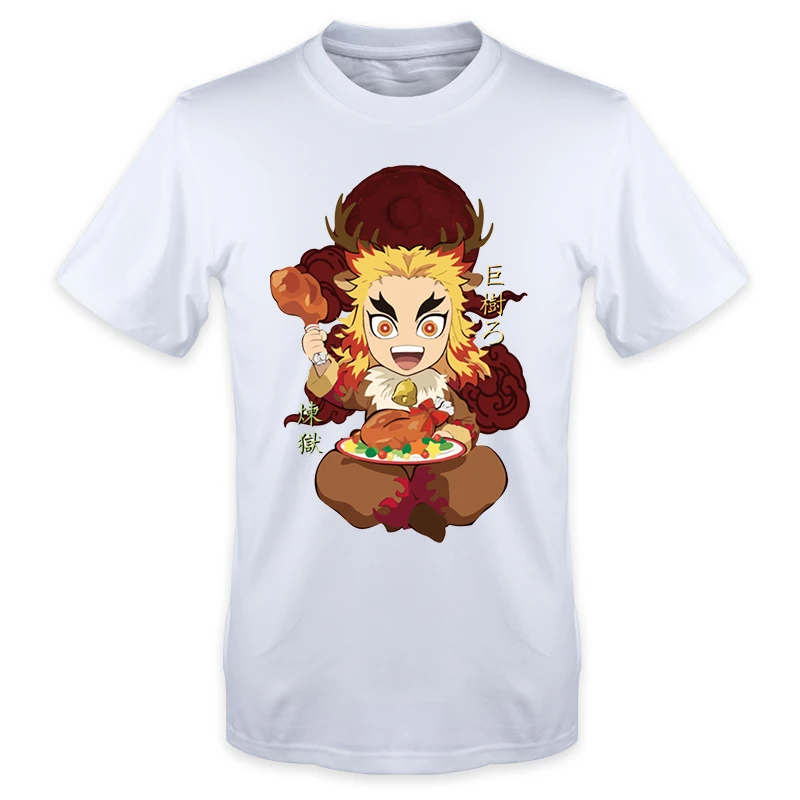 

Demon Slayer Anime 2023 Summer T Shirts Men/women Rengoku Mangas Graphic Tops Tees Basic Crewneck T Shirts Breathable T-shirt