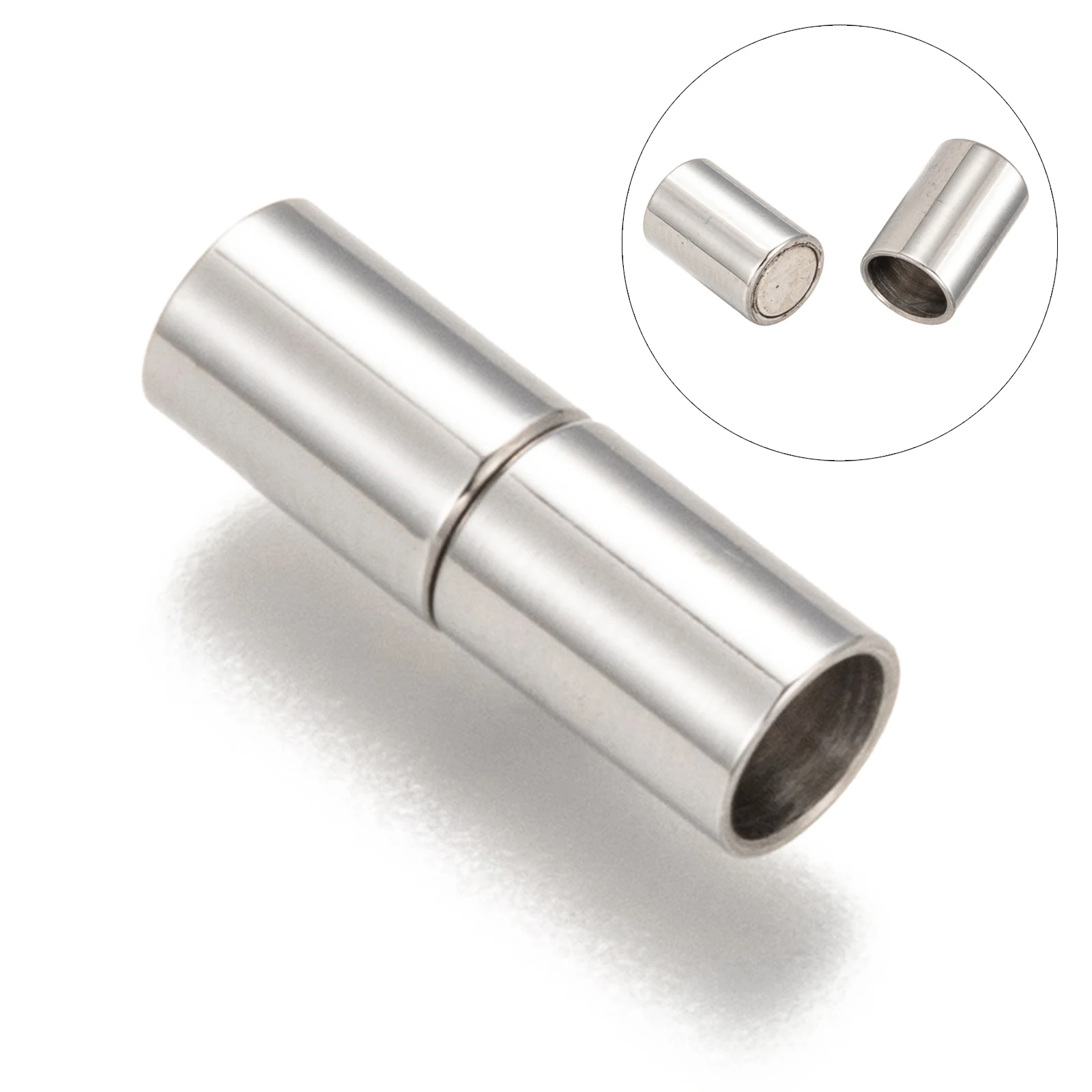 

20Set Stainless Steel Strong Magnetic Clasps Column Shape Magnet End Clasp Connectors For Jewelry Making DIY Bracelet Necklace