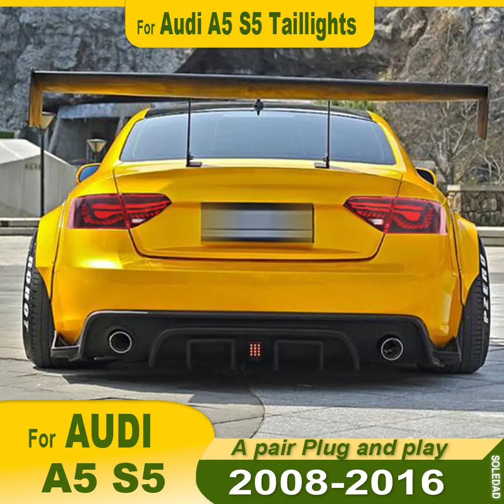 Фото 2 шт. задние фонари для Audi A5 S5 2008 2009 2010 2011 2012 2013 2014 2015 2016 светодиодные фонари для прицепа в сборе Plug And Play №1