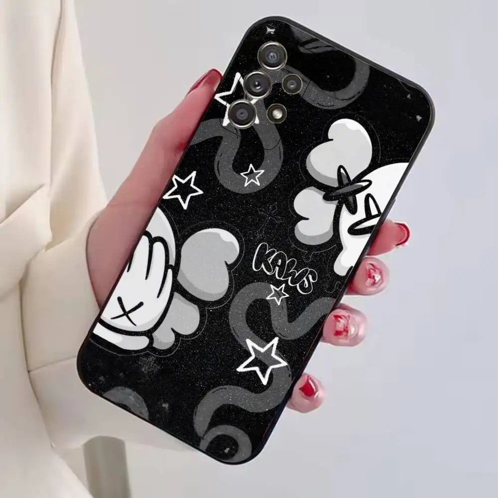 Чехол для телефона P-Pop Art Mix K-KAWS, черный, силиконовый, мягкий, для Samsung S25, S24, S21, S22, S23, S30, Ultra, S20, Plus, FE, Lite (art.: 3920d9dbcbe40) - 3920d9dbcbe40