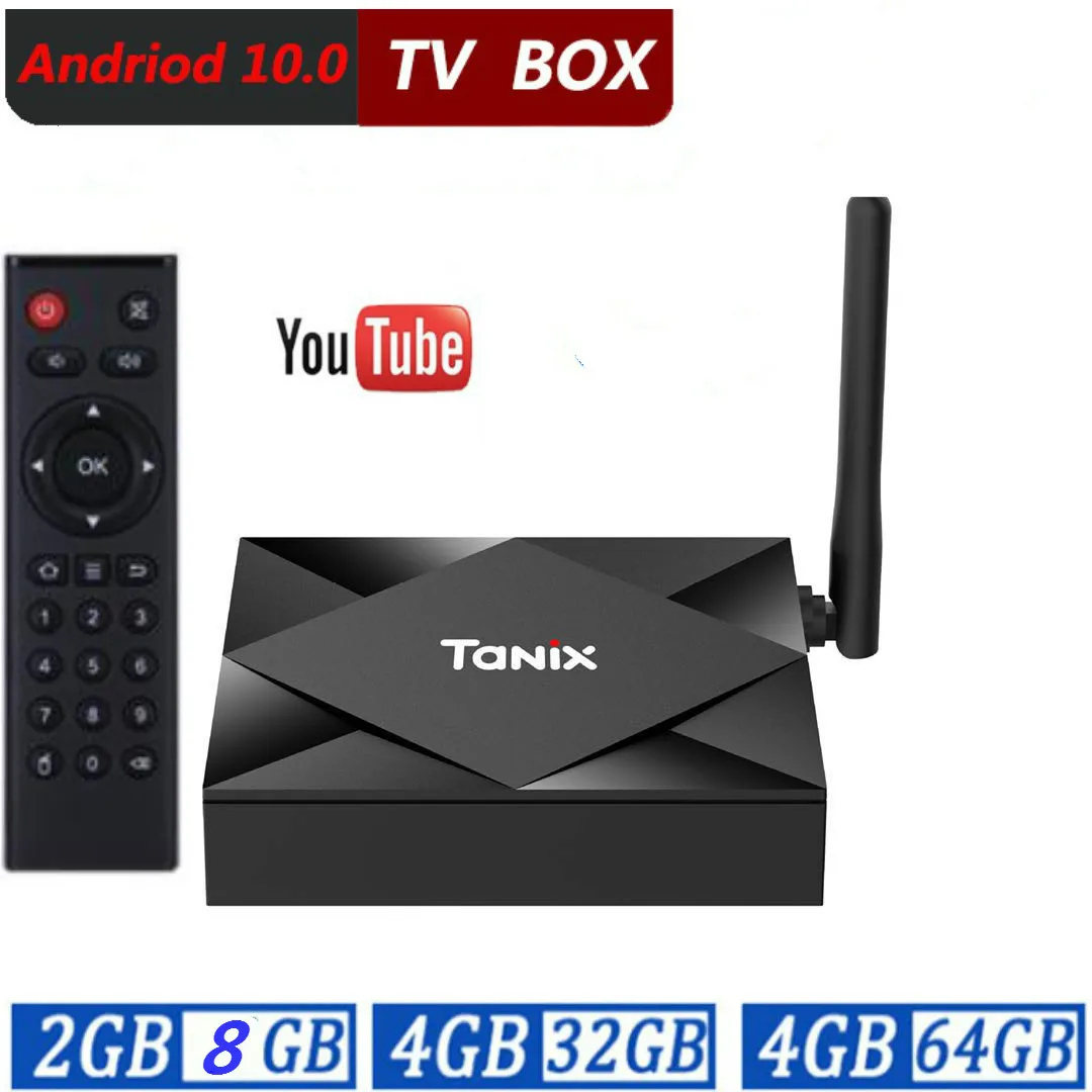 

Android 10.0 TV Box Android 10 Allwinner H616 Tanix TX6S Max 4GB RAM 64GB ROM QuadCore 6K Dual Wifi TX6 Media Player Youtube